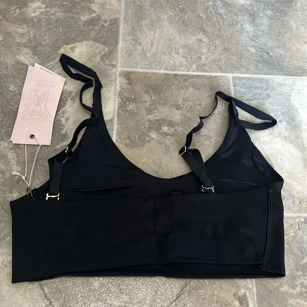 NWT Free People We Are Hah Cami BrHAH Black Bra No Padding XS